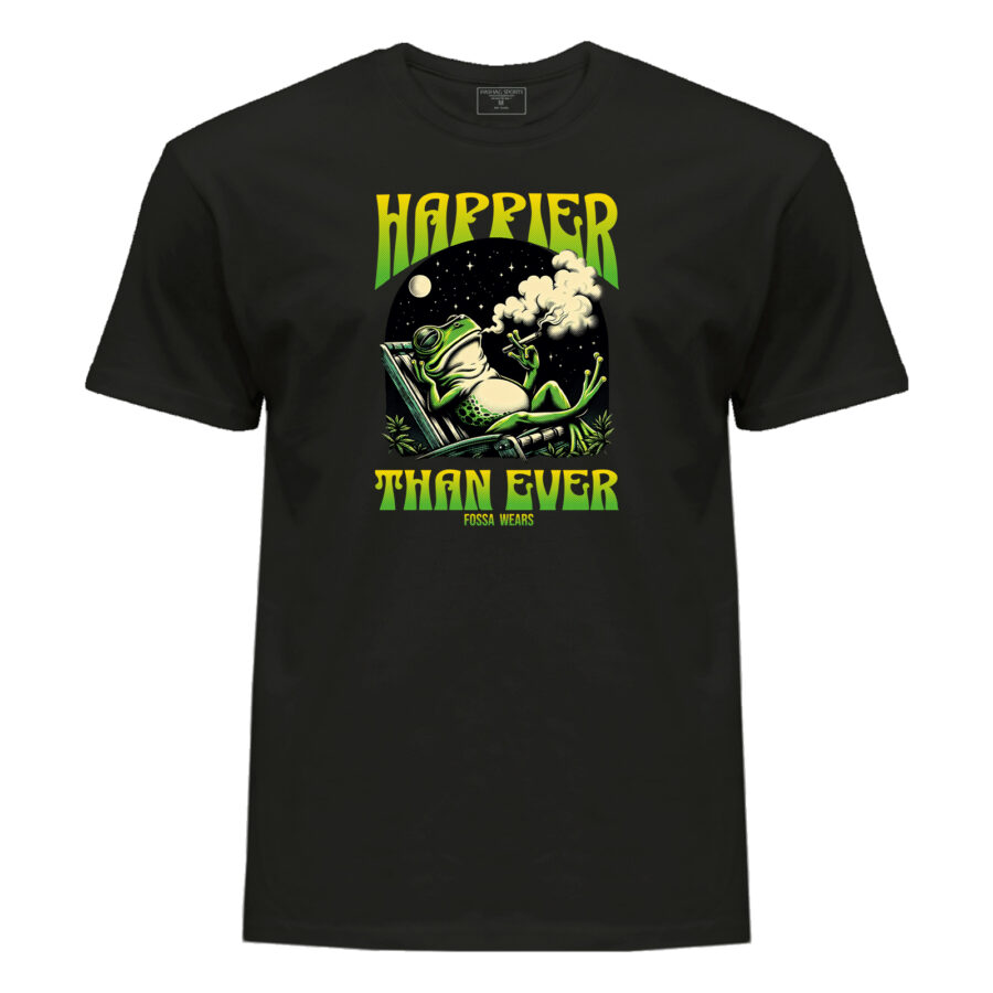 T-shirt Weed-Lover Cannabis Couture: Happier Than Ever T-Shirts 100%Cotton Fashion