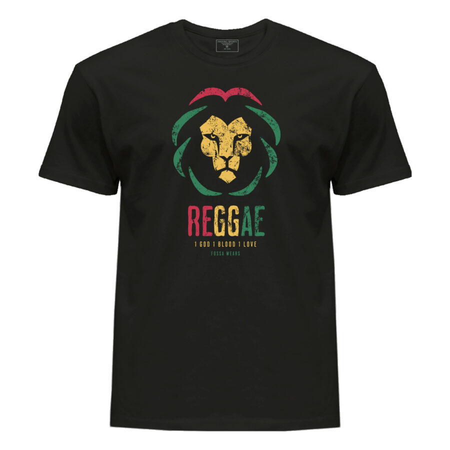 T-shirt Weed-Lover Cannabis Couture: Lion Reggae 1God 1 Blood 1 Love Trendy Weed T-Shirts 100%Cotton Fashion