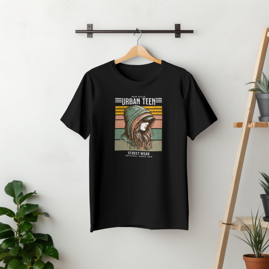 T-shirt “Urban Vibes: Premium Streetwear T-Shirts for Every Style” Print New style Urban teen street wear t-shirt regular size - Image 2