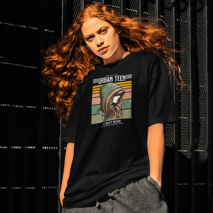 T-shirt “Urban Vibes: Premium Streetwear T-Shirts for Every Style” Print New style Urban teen street wear t-shirt regular size - Image 3