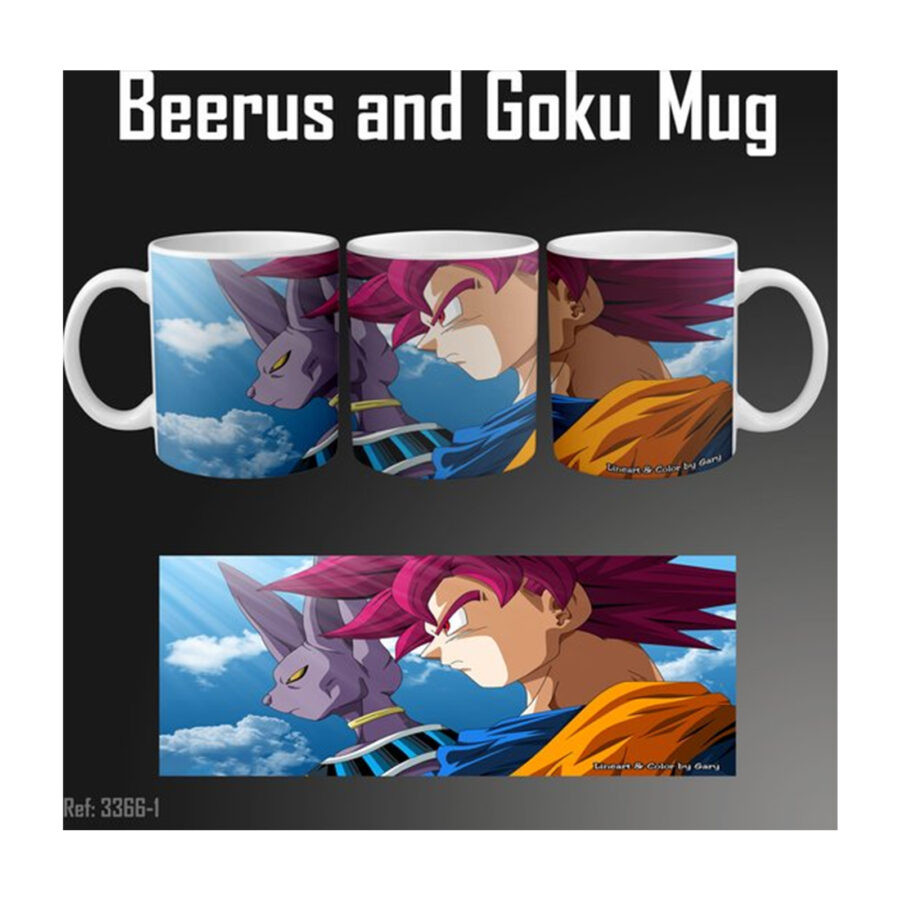 Beerus and Goku Mug Printed Dragon Ball Mug Dragon Ball Super - Image 3