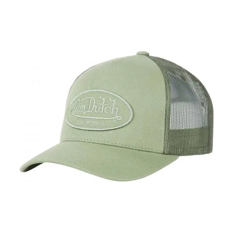 Cap Von Ducth Cap in light green Light green front with tone-on-tone embroidered