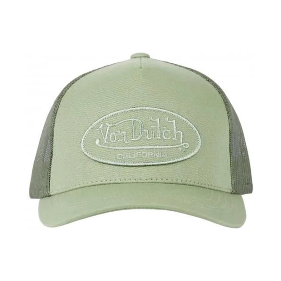 Cap Von Ducth Cap in light green Light green front with tone-on-tone embroidered - Image 2
