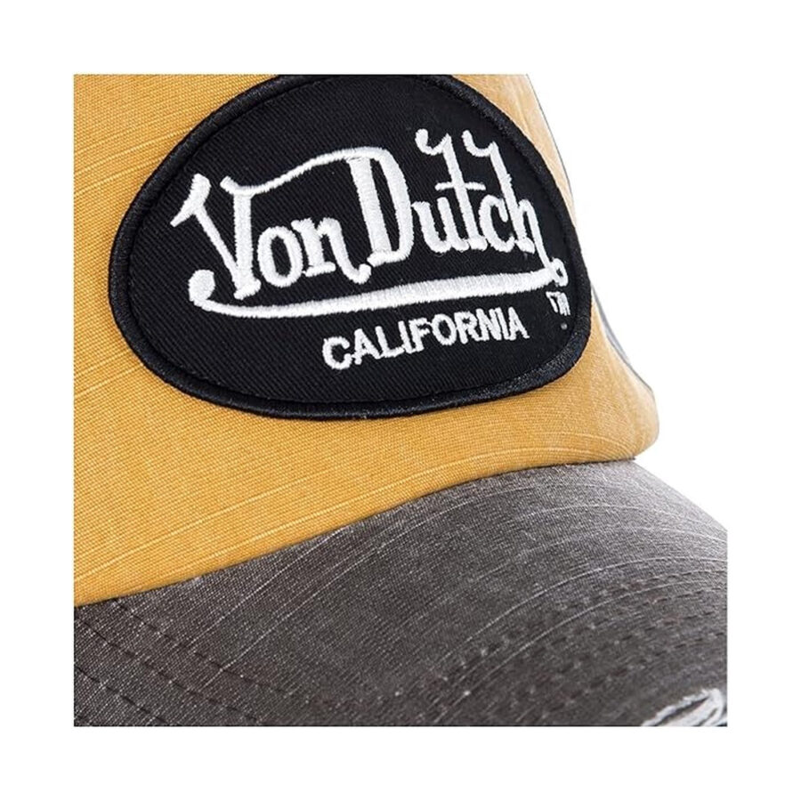 Mens Cap 100% Cotton Tracker Cap, Natural, Anti-Irritation, Von Dutch - Image 3
