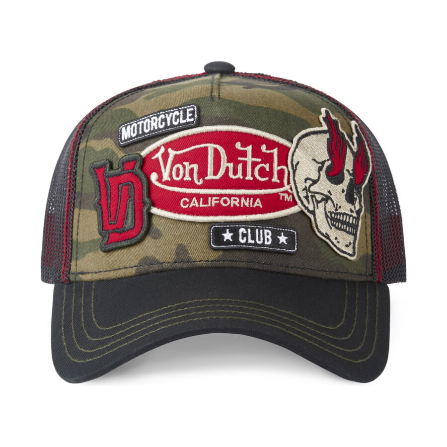Men's trucker caps with mesh and Von Dutch patch - Image 2