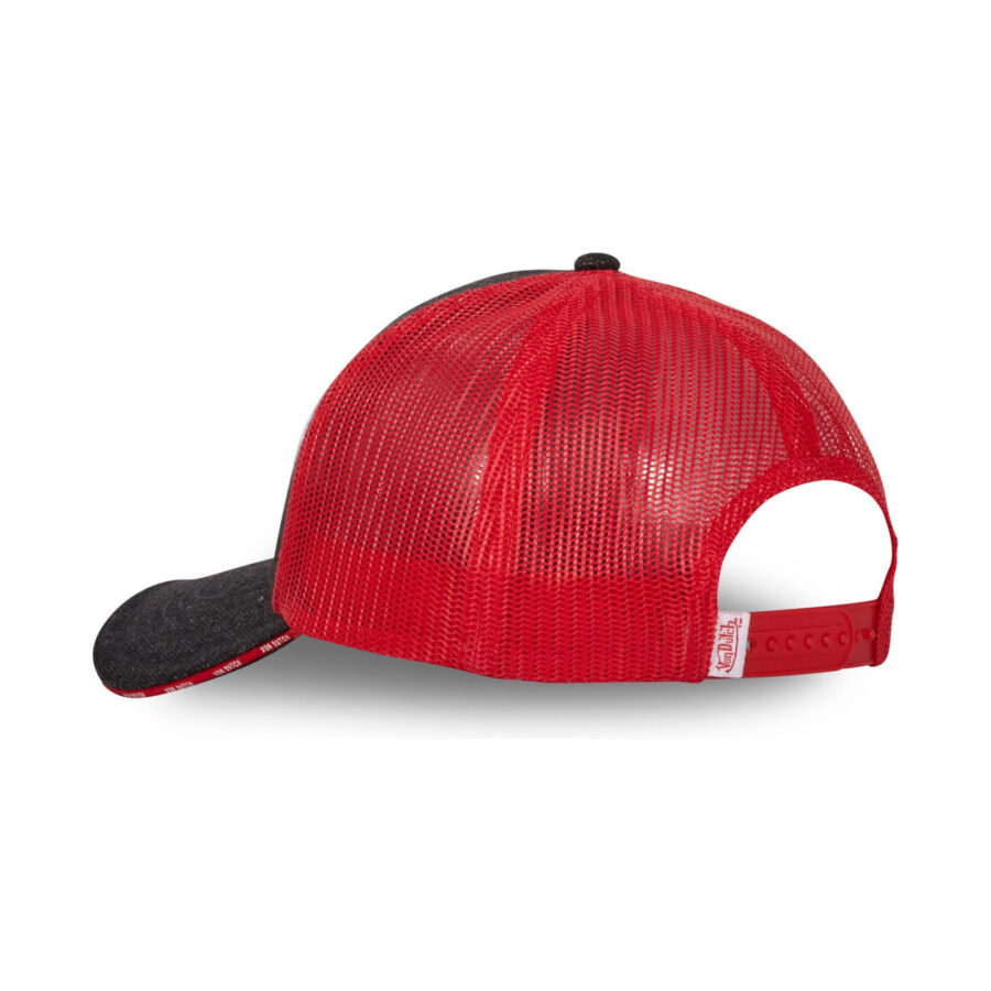 Men's baseball caps with mesh Von Dutch Dark Grey/Red - Image 2