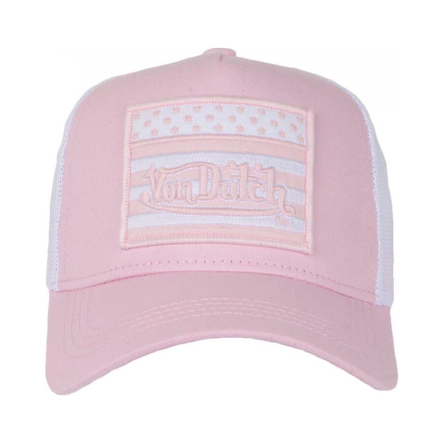 Von Dutch Pink Trendy USA Flag Net Baseball Flag Cap - Image 2