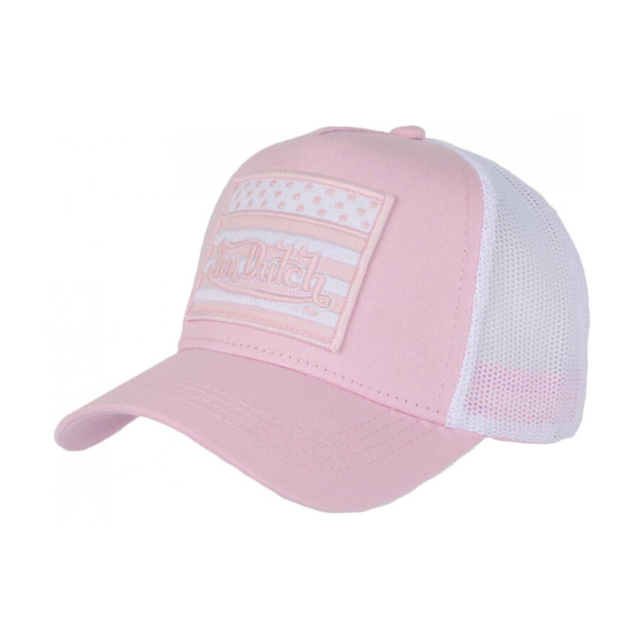 Von Dutch Pink Trendy USA Flag Net Baseball Flag Cap